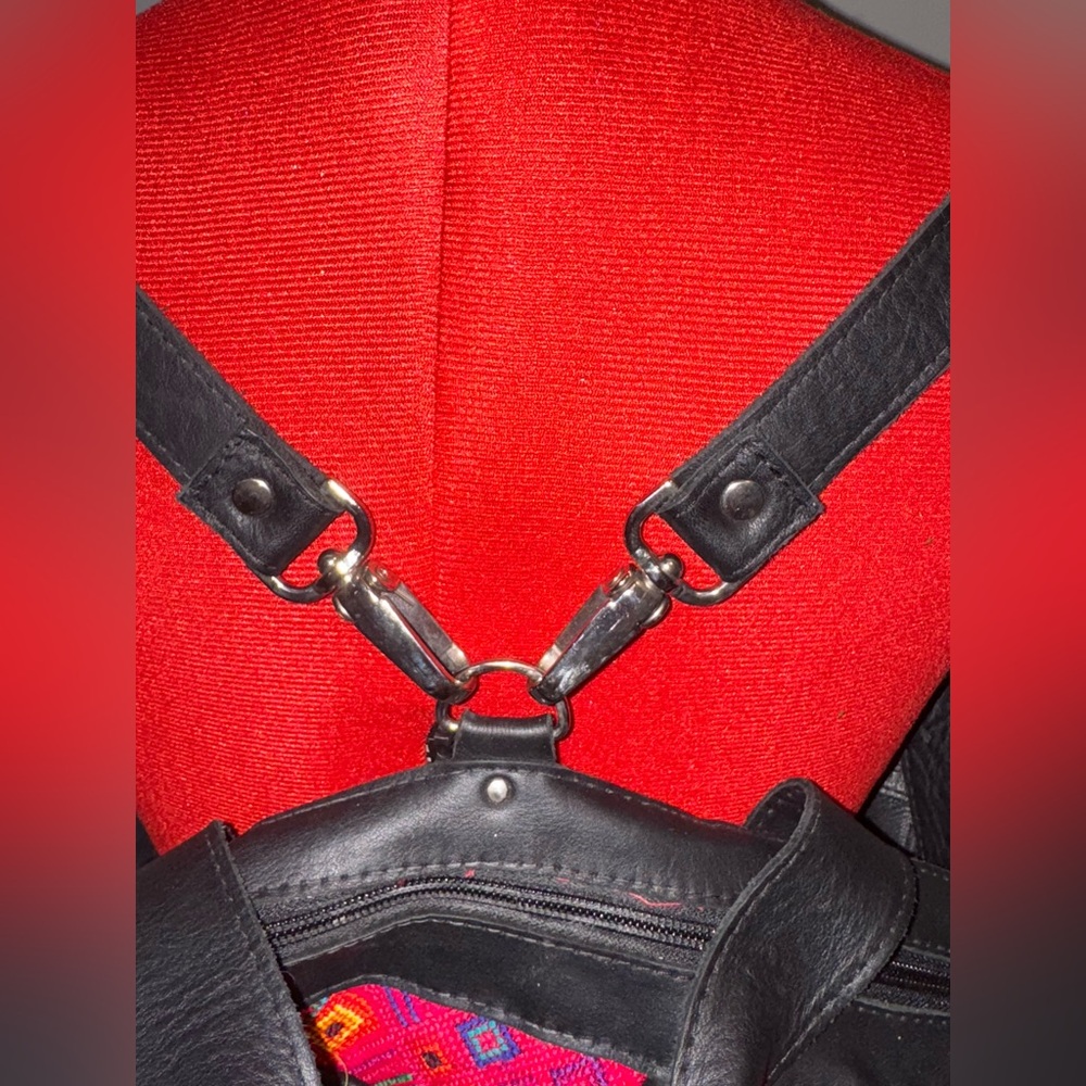 Nena & Co. OOAK Convertible Day Bag (Black) - Picture 2 of 7